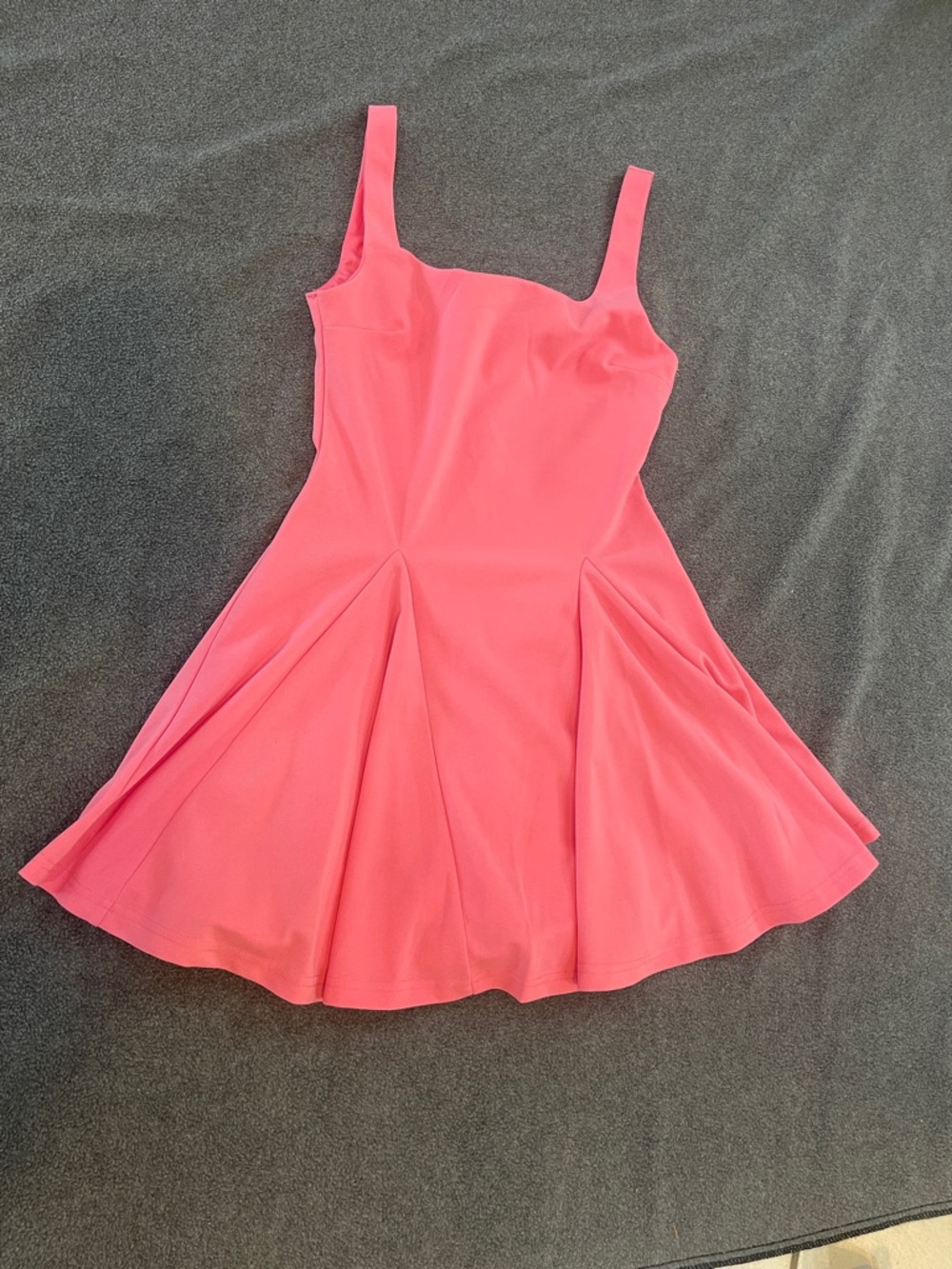 Fashion Nova Hot Pink Fit-and-Flare Dress